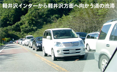 軽井沢の渋滞